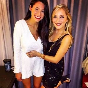 Line & Dot Kirsten Sequin Romper